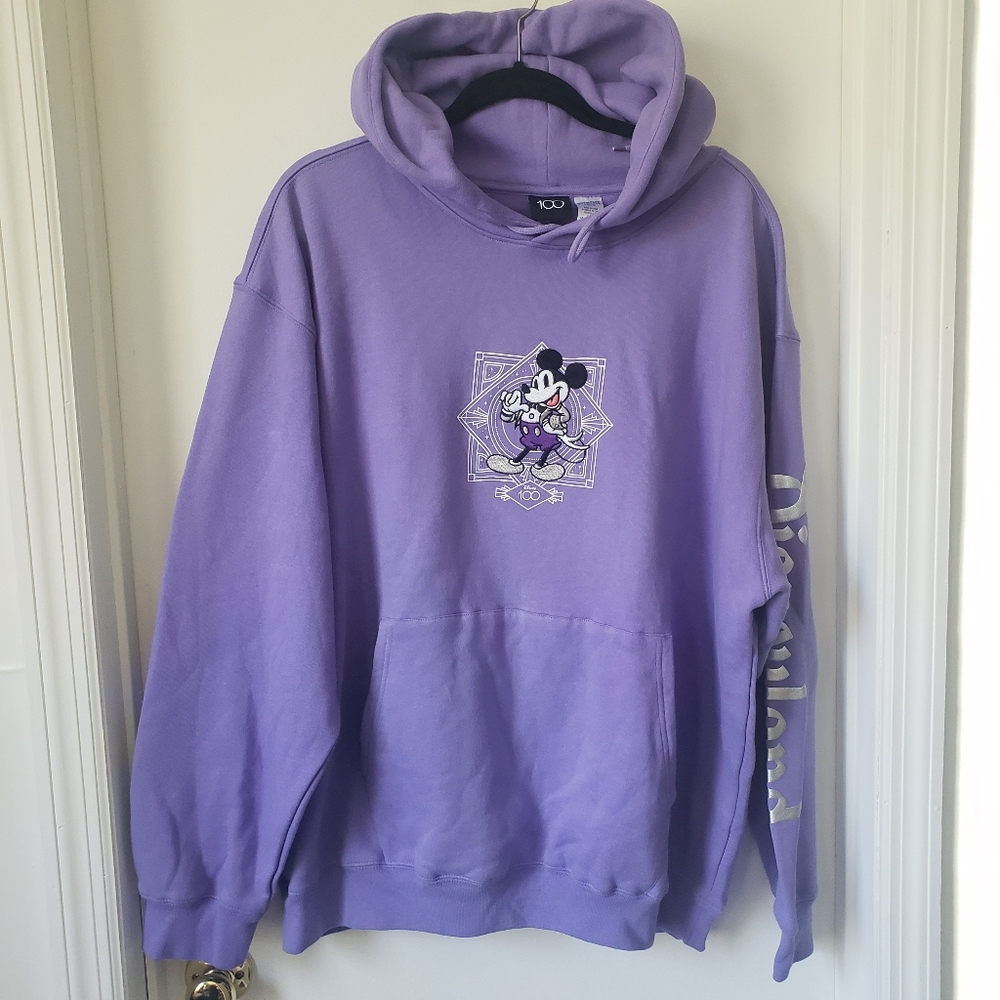 Disney100 Purple Disneyland Resort Adult XL hoodie
